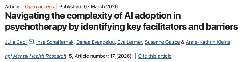 What helps and what hinders the adoption of AI in psychotherapy? Focus groups with patients and therapists