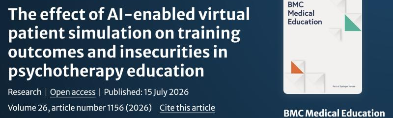 Training future psychotherapists with AI-enabled virtual patients: A randomized study